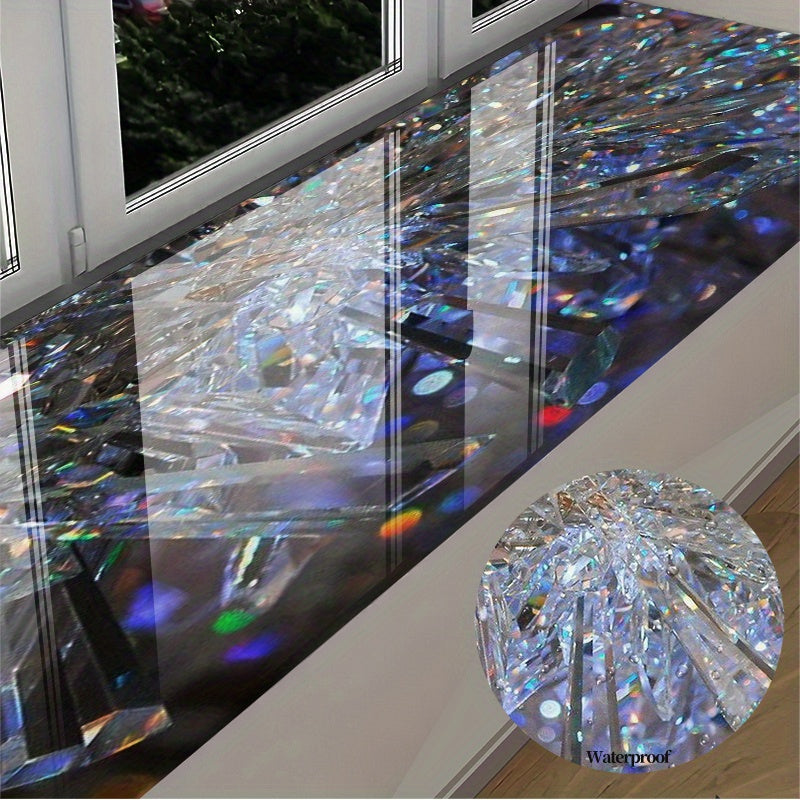 Autocollant de bureau en vinyle 2D à motif diamant (1 pièce) , 1 metre