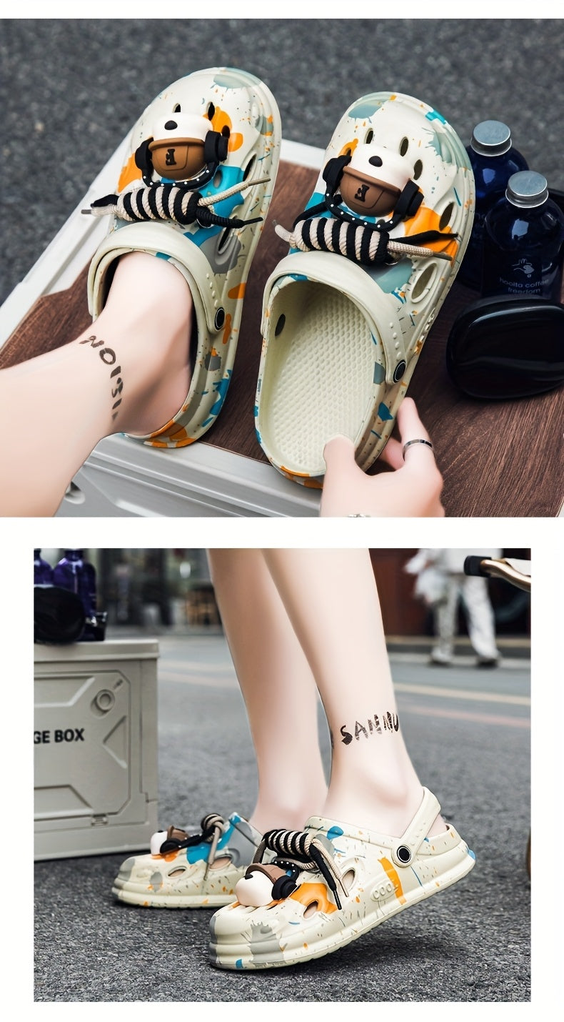 Sabots pour hommes/femmes à semelles épaisses , doux et confortables pour les loisirs de plein air, antidérapants et durables.