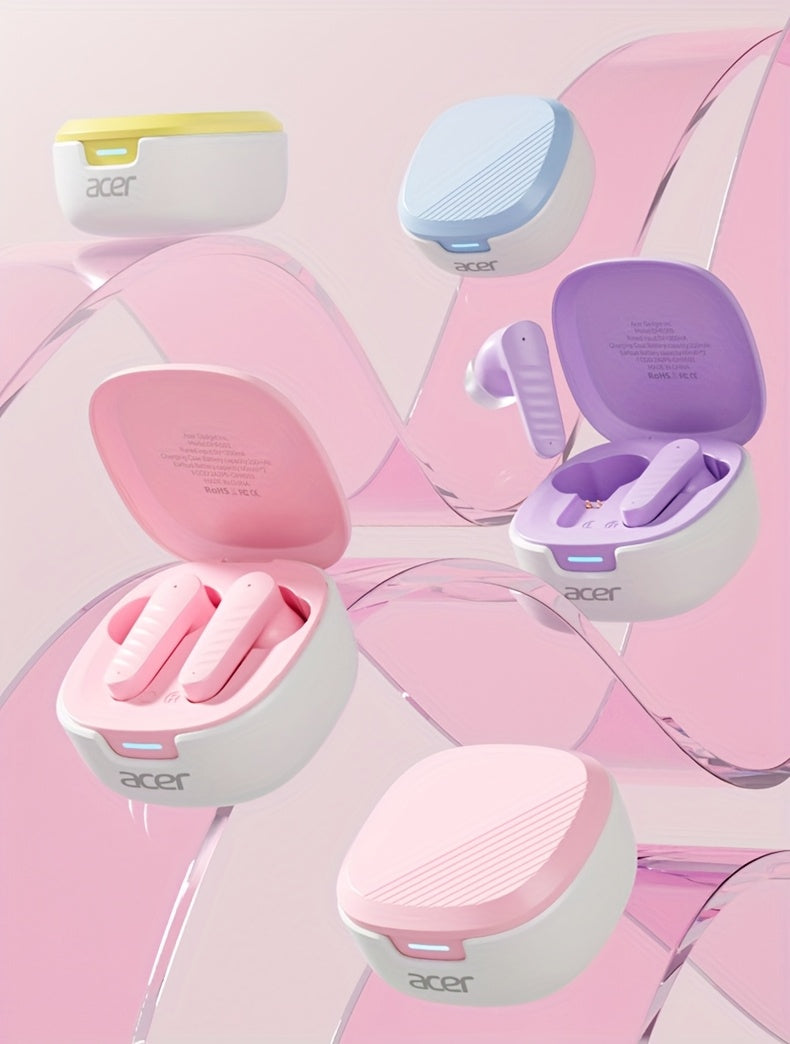 Écouteurs intra-auriculaires sans fil Acer avec chargement USB-C, son stéréo