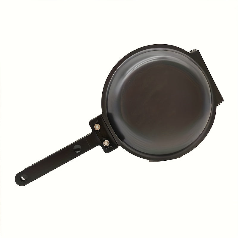 Poêle pliante double face en fonte robuste