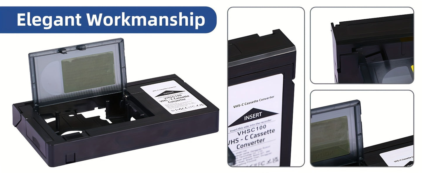 Adaptateur convertisseur de cassette VHS vers VHS-C