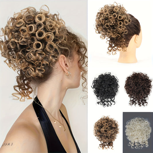 Chignon court et décoiffé de 25,4 cm