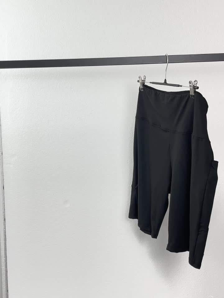 Lot de 3 bermudas taille haute avec poches en forme de lune, grande taille - Topdecheztop.fr