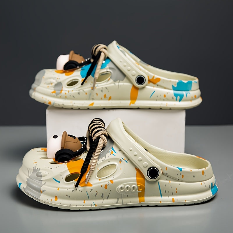 Sabots pour hommes/femmes à semelles épaisses , doux et confortables pour les loisirs de plein air, antidérapants et durables.