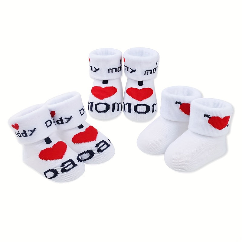 6 paires de chaussettes tricotées mignonnes pour nouveau-né, imprimées - Topdecheztop.fr
