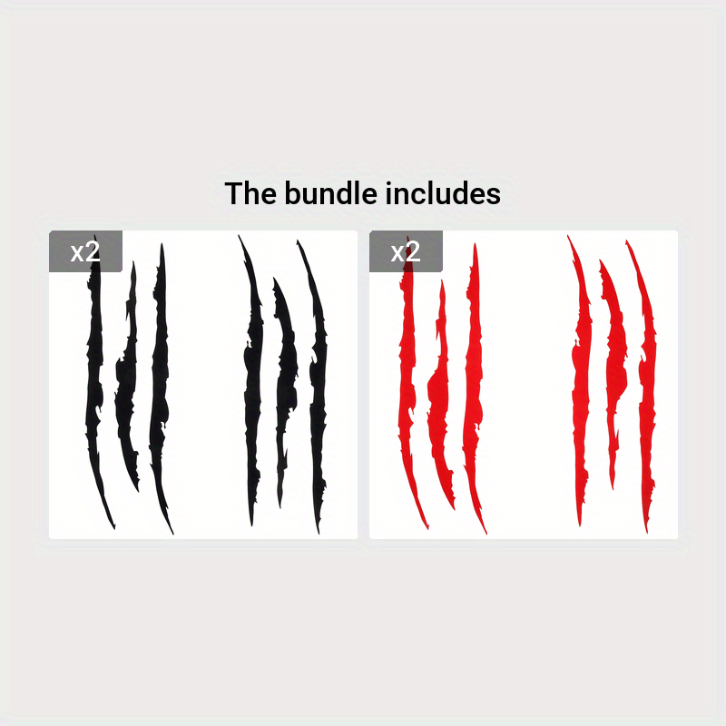 2 autocollants griffes pour phares