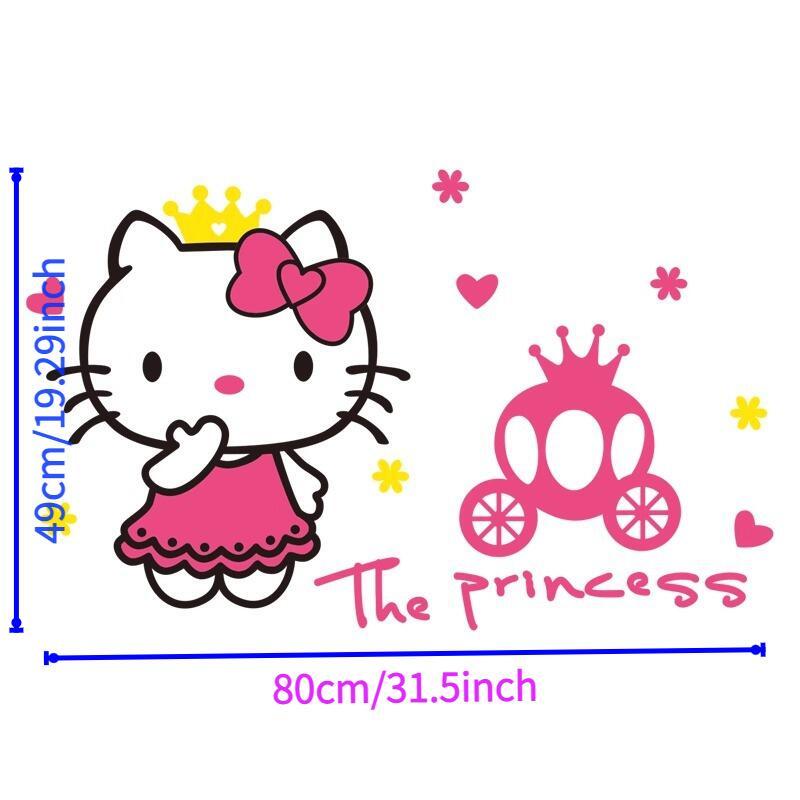 For Hello Kitty 3D Wall Sticker Set, Contemporary Style Acrylic Wall Decals, Waterproof Cartoon Murals, with for Bedroom, Living Room, Classroom, Party Decor, and Unique Birthday & Christmas Gift - Topdecheztop.fr