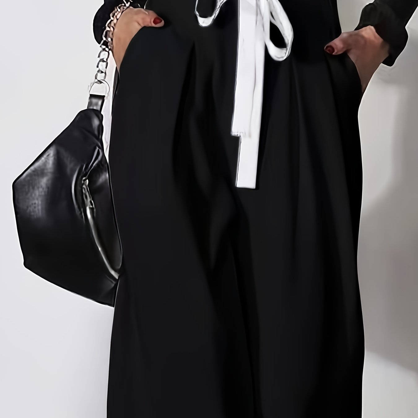 Pantalon large élégant et tendance