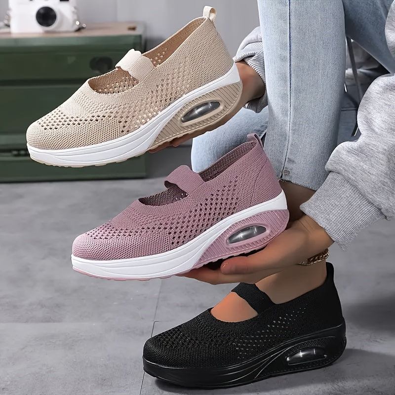 Baskets basses respirantes en mesh pour femme, chaussures décontractées