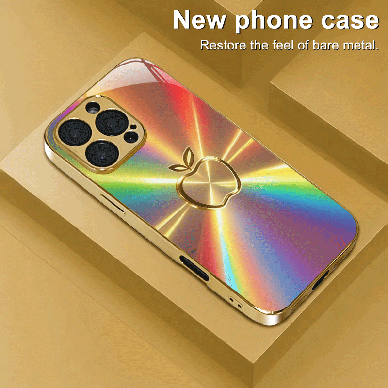 Coque en verre trempé avec motif pomme