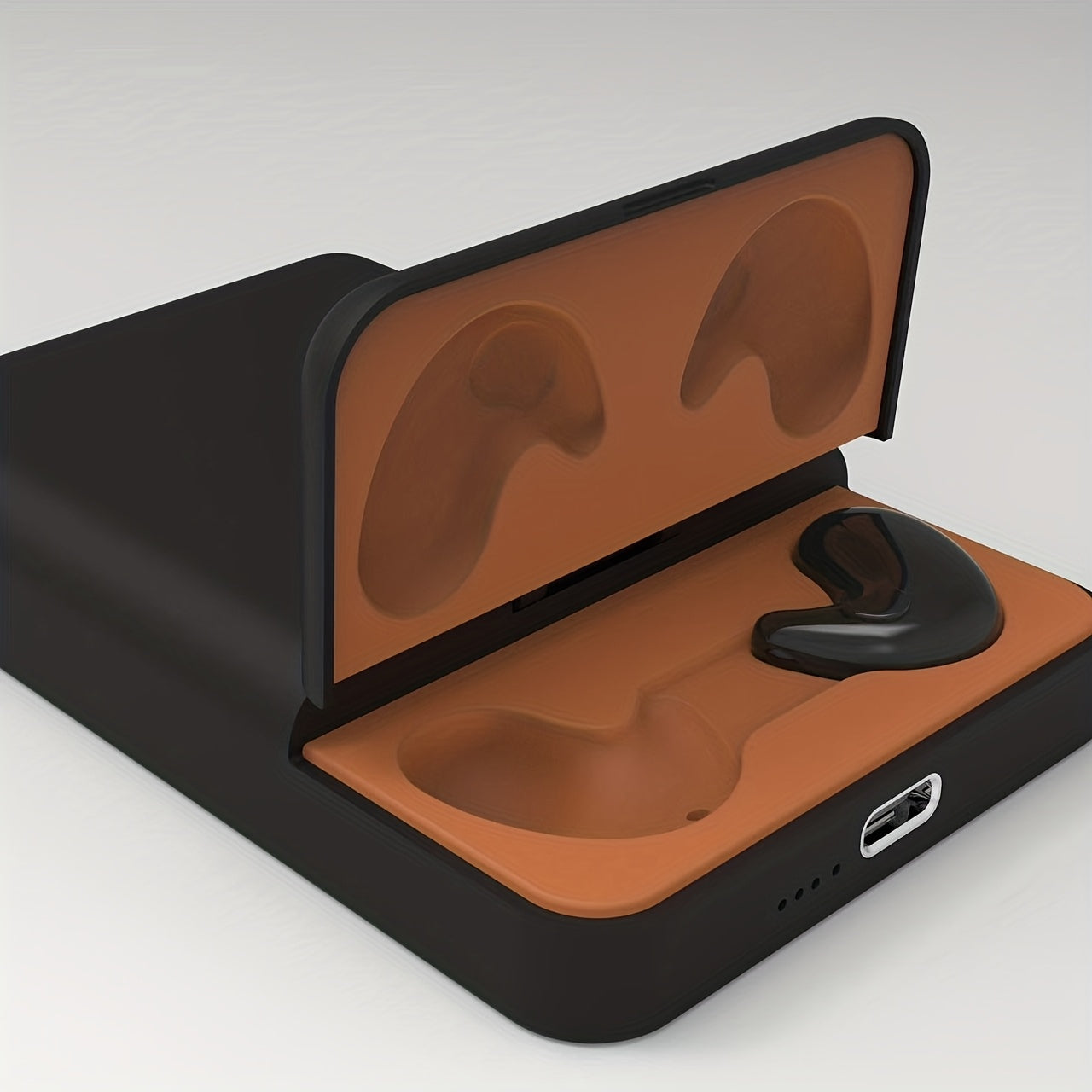 Chargeur magnétique portable et écouteurs 2-en-1&nbsp;: batterie externe sans fil de 5&nbsp;000&nbsp;mAh avec écouteurs stéréo sans fil intégrés