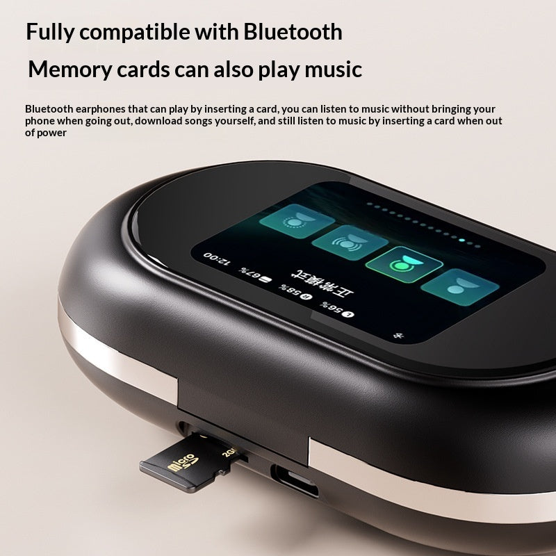 Écouteurs sans fil Bluetooth compatibles avec les cartes MP3