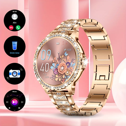 Montre connectée LIGE pour femme avec appels sans fil, écran de 1,32 pouce