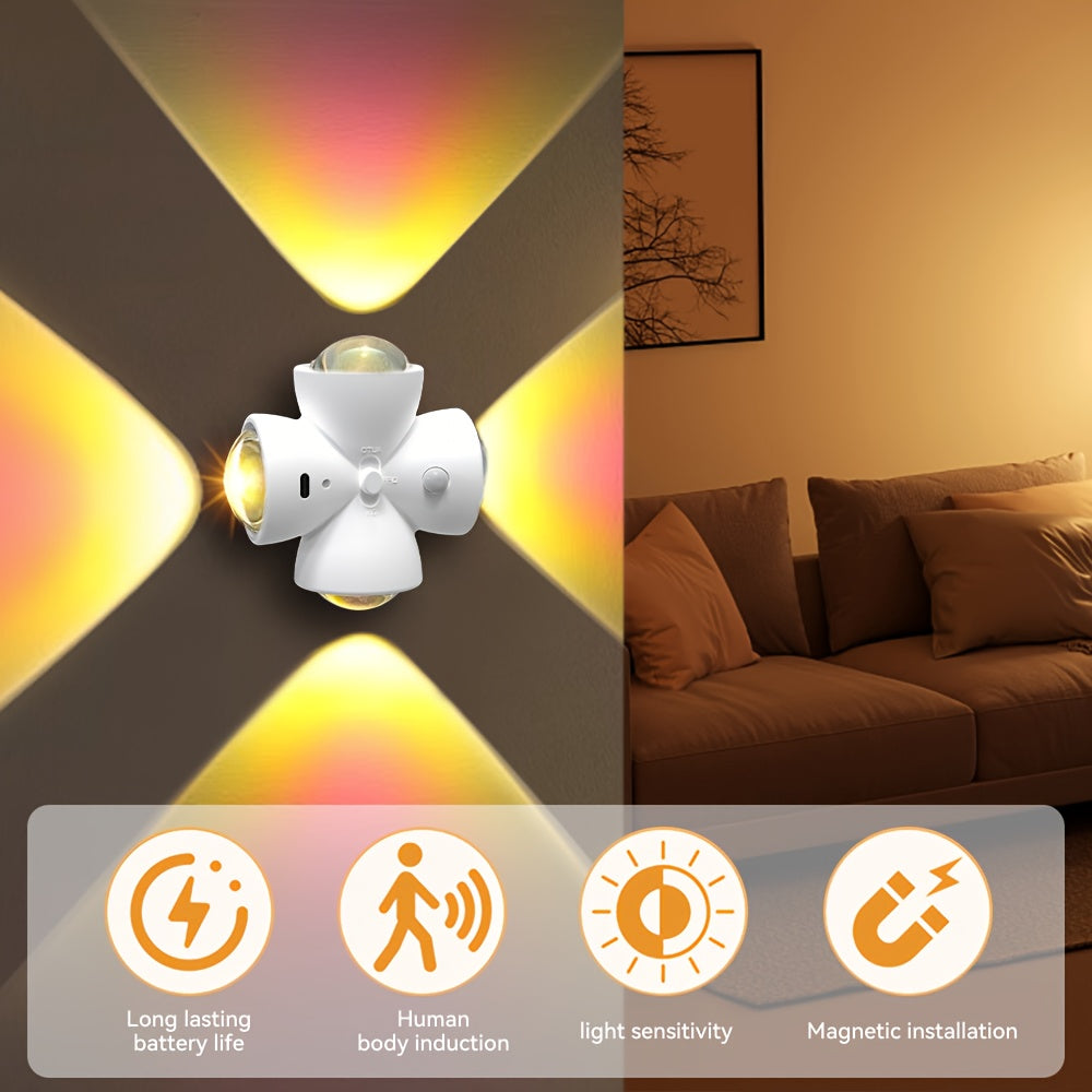 Veilleuses LED intelligentes à détecteur de mouvement USB