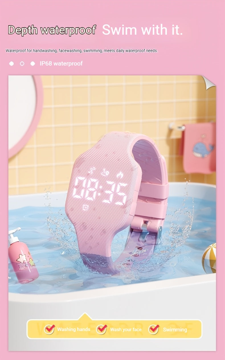 Montre FASSUN silencieuse à vibration avec réveil, compteur de pas, suivi des calories, moniteur de distance et minuteur - Recharge magnétique