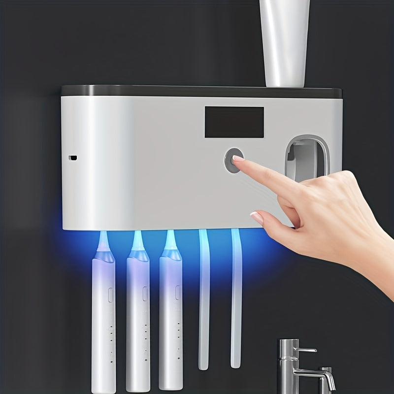 Porte-brosse à dents intelligent avec distributeur de dentifrice automatique