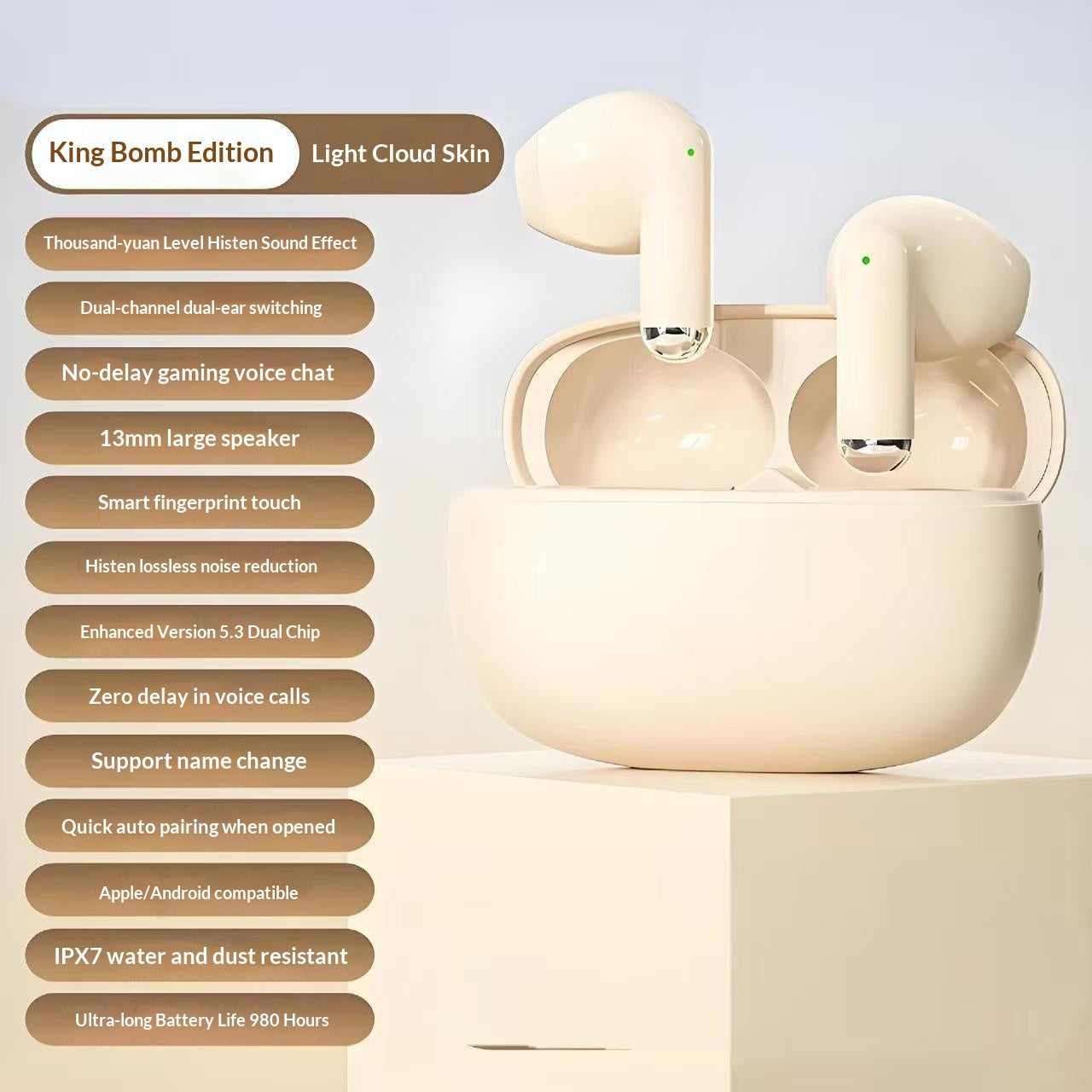 Écouteurs Bluetooth sans fil à réduction de bruit offrant une qualité sonore exceptionnelle et une autonomie ultra-longue