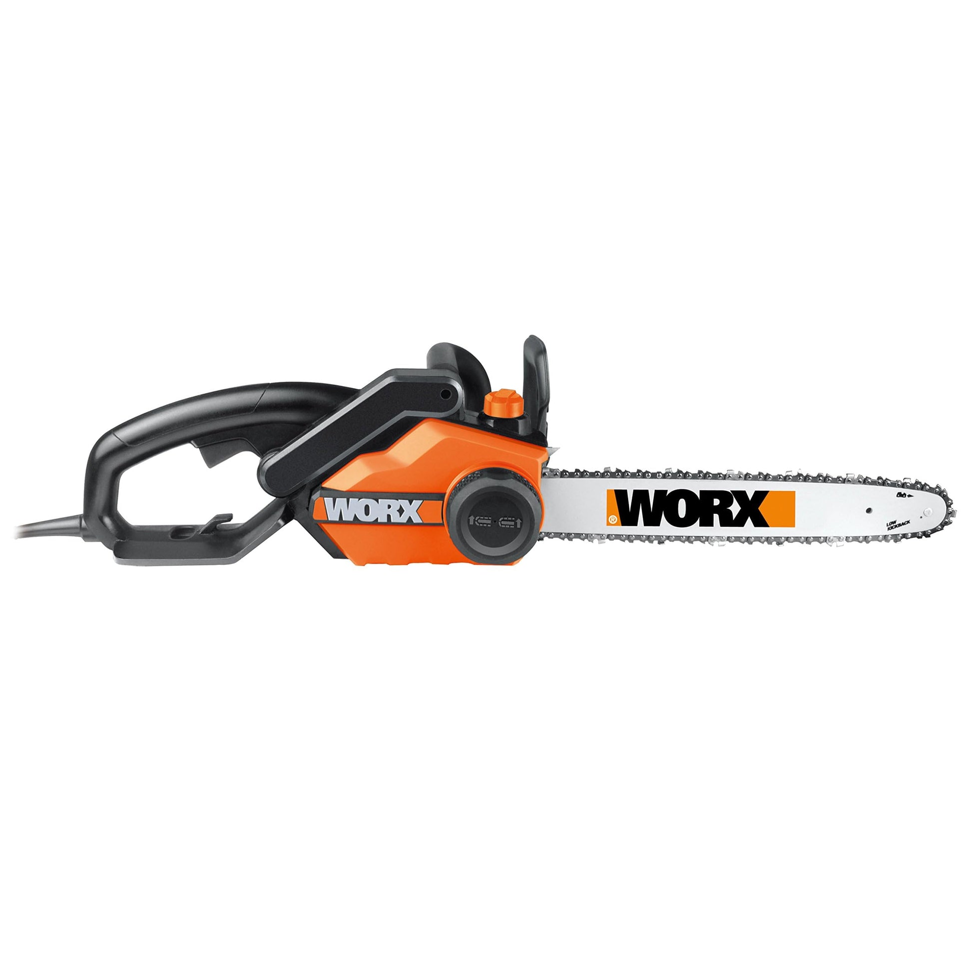 WORX Élagueuse, Tronçonneuse à Chaîne sans Fil 20V WG329E.9, Guide de 15 cm, Tension et Lubrification Automatiques, Assure des Coupes en toute Sécurité au Sol, Livrée sans batterie ni chargeur