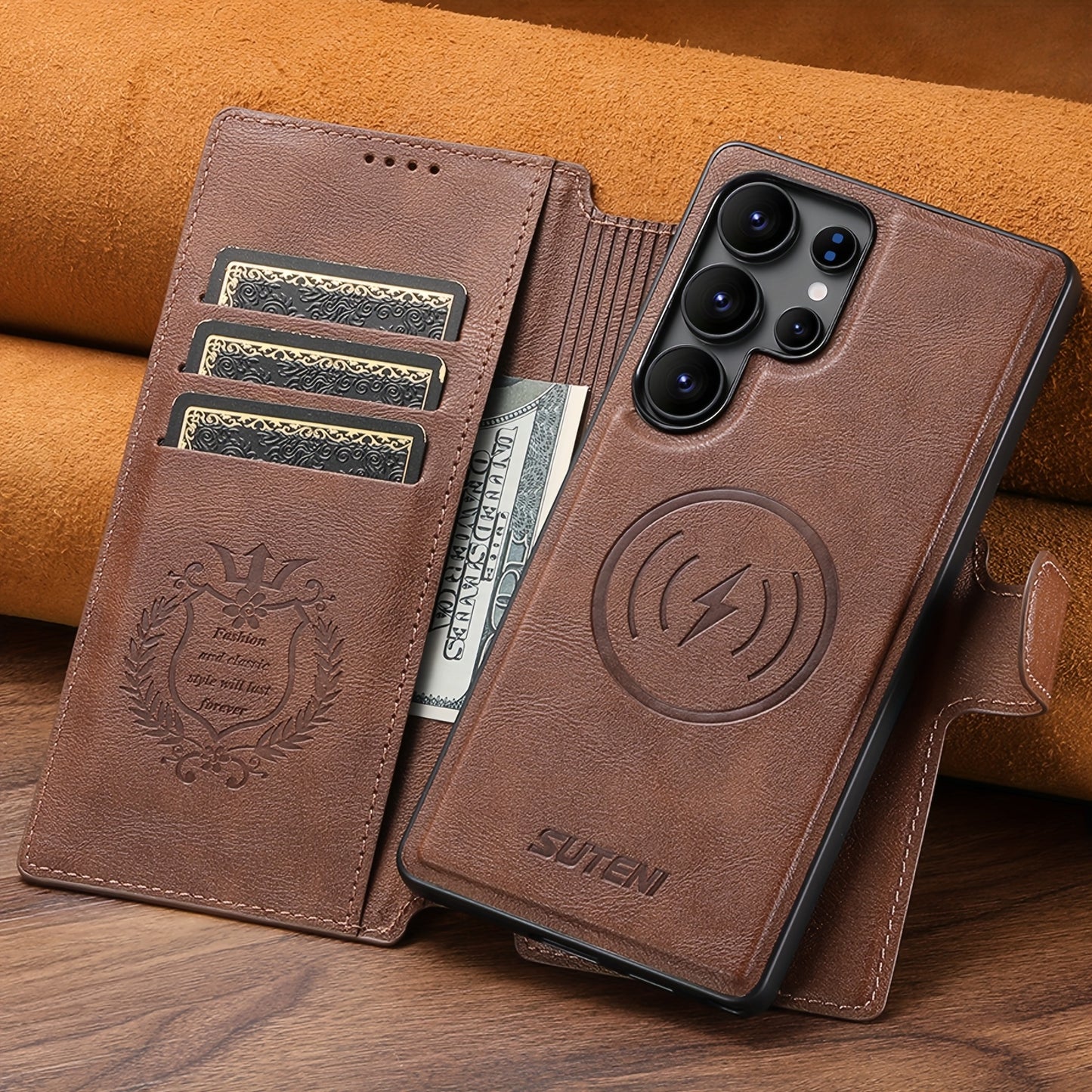 Étui de téléphone SUTENI compatible avec la recharge sans fil 2 en 1, SAMSUNG