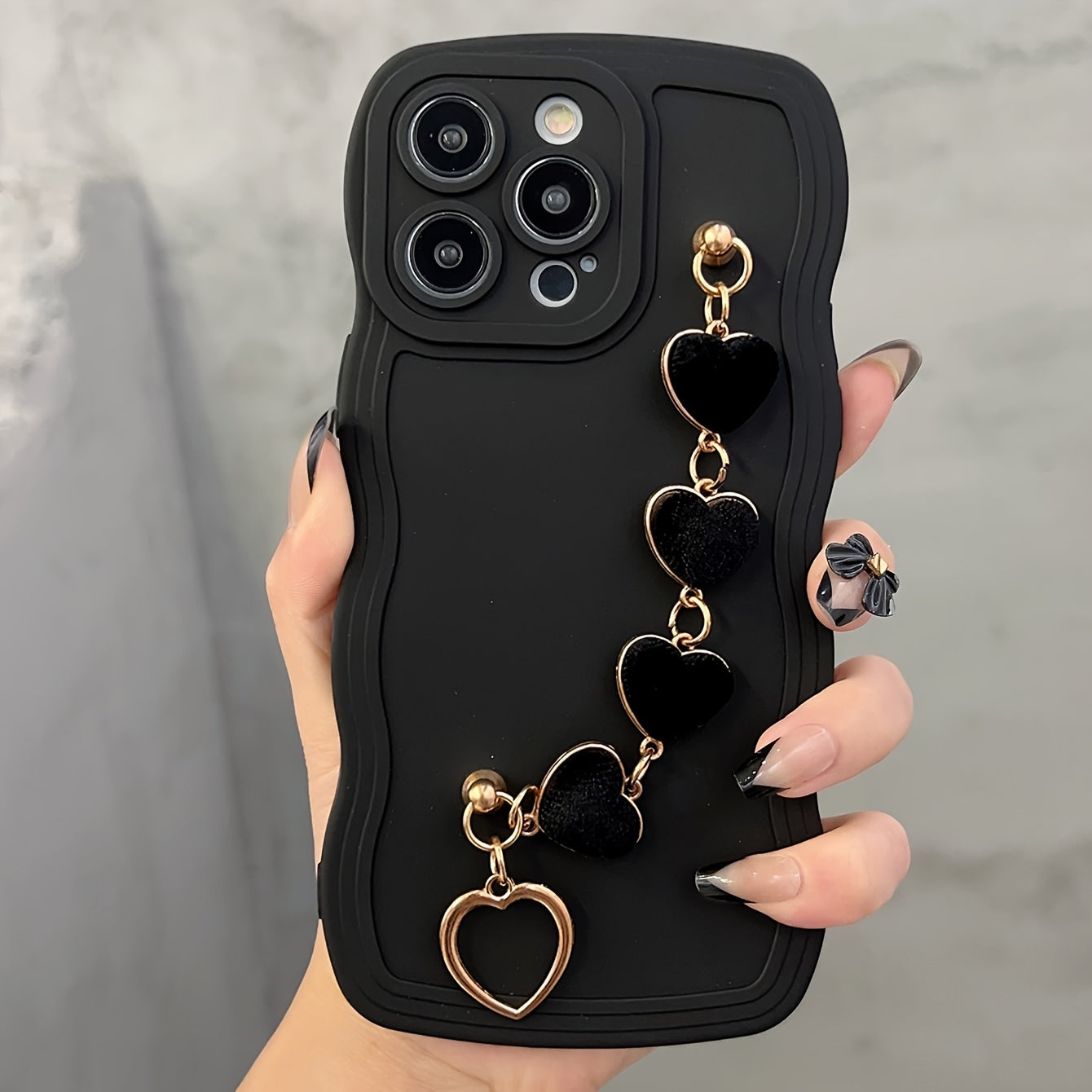 Coque de téléphone à motif vague pour iPhone