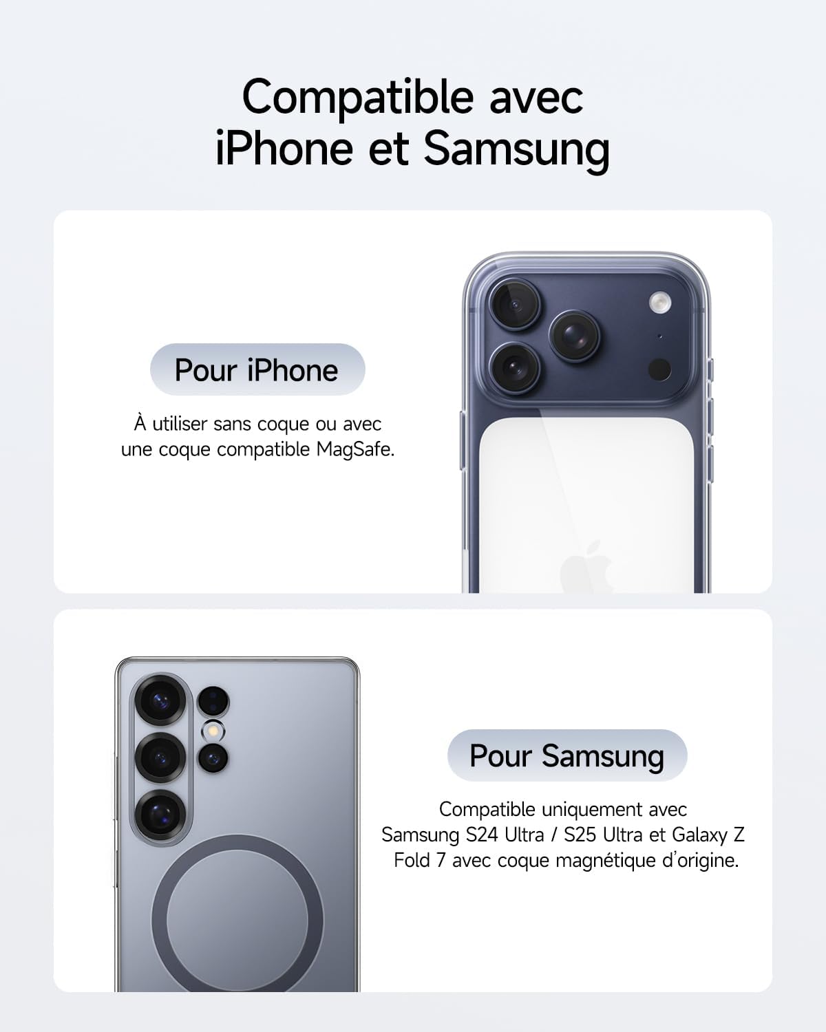 CUKTECH CP12 Batterie Externe Magnétique 10000mAh avec Câble Intégré USB C, Power Bank Portable Charge Rapide 22.5W Filaire et 7.5W sans Fil MagSafe pour iPhone 16/15/14/13/12, Samsung, AirPods