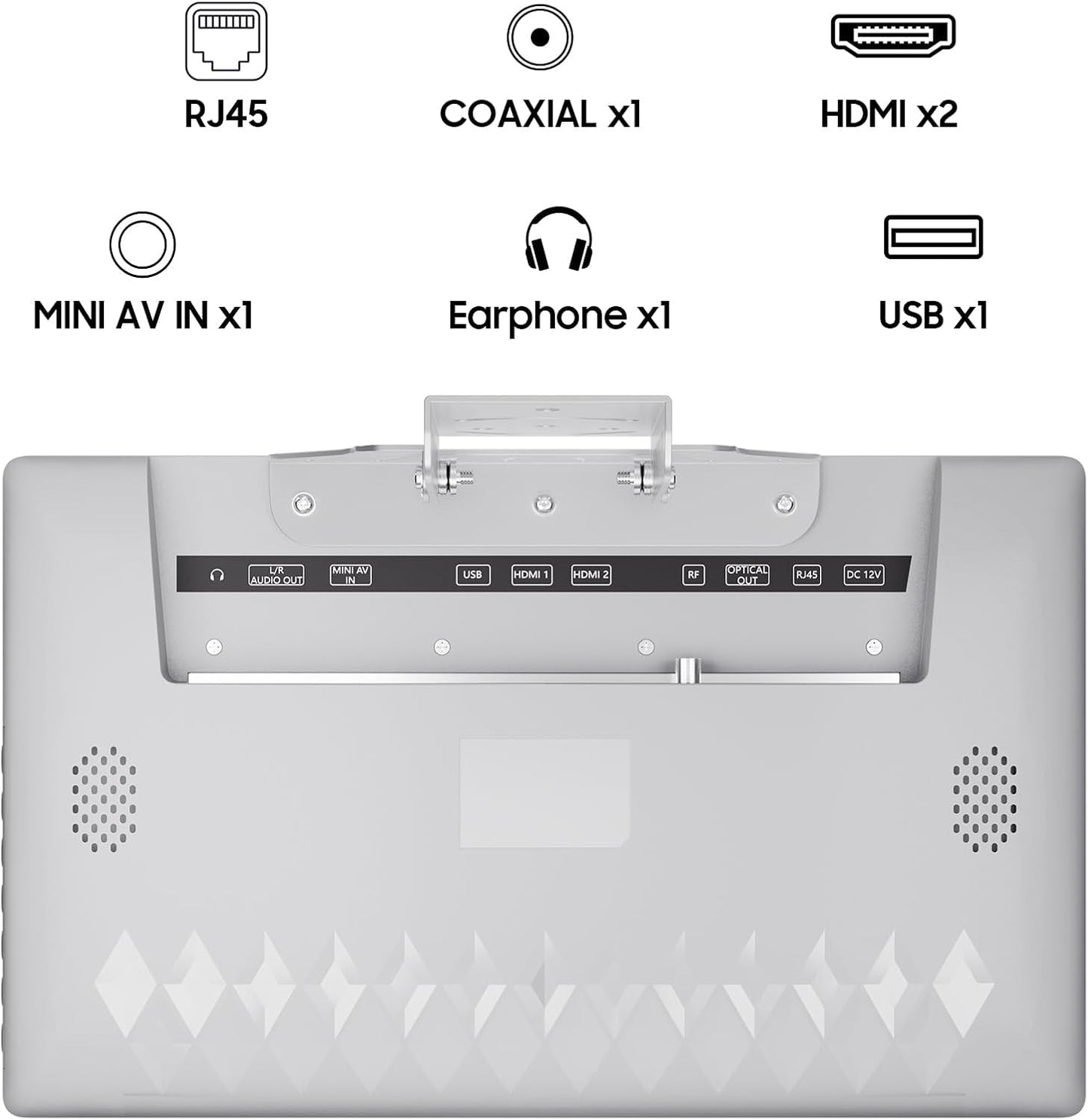 SYLVOX TV Pliable 15,6" (40 cm) - Smart Google TV Full HD 1080P, Écran Pivotant +/-45°, Pliage 90°, WiFi/Bluetooth, DVB-T2/C/S2, DC12V - pour Cuisine, Chambre, Camping-Car (Garantie 2 Ans)
