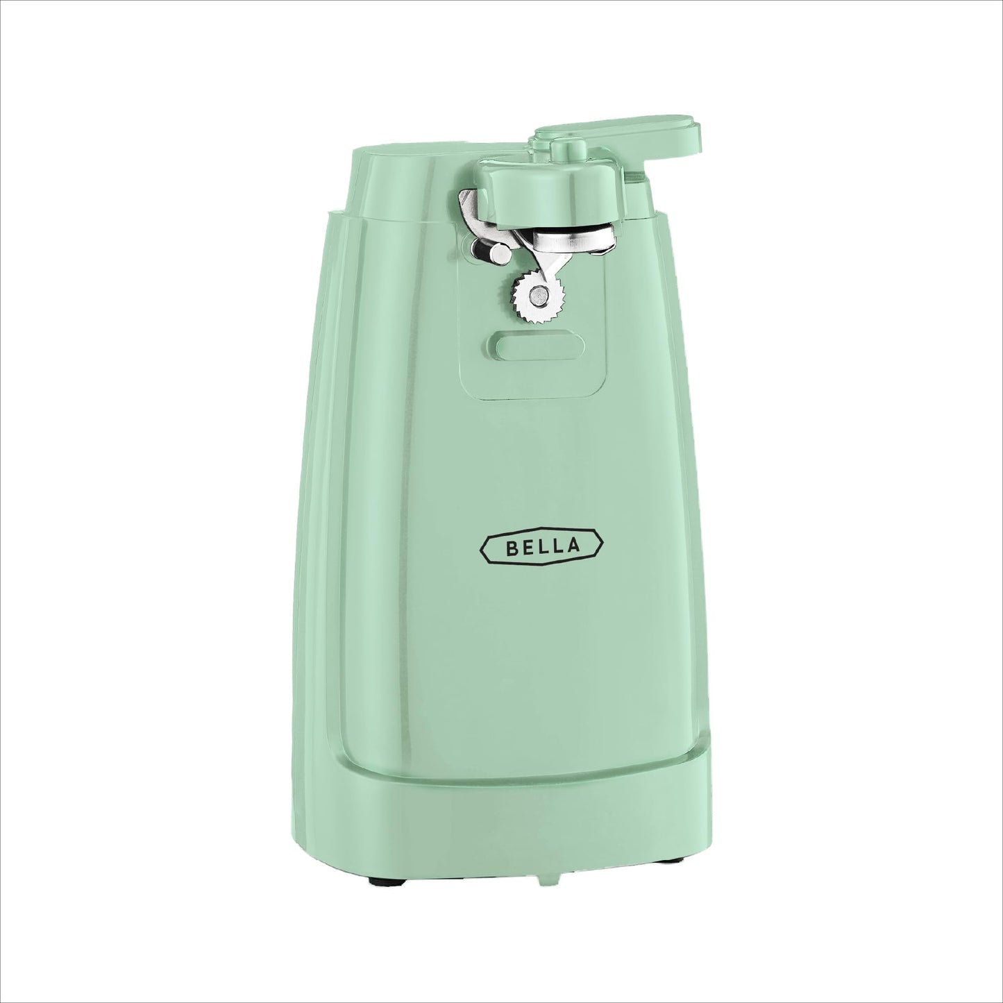 bella Ouvre-boîte Électrique et Aiguiseur de Couteaux, Ouvre-bocal et Décapsuleur Multifonction avec Levier de Coupe Amovible et Rangement de Câble, Lame en Acier Inoxydable, Rouge