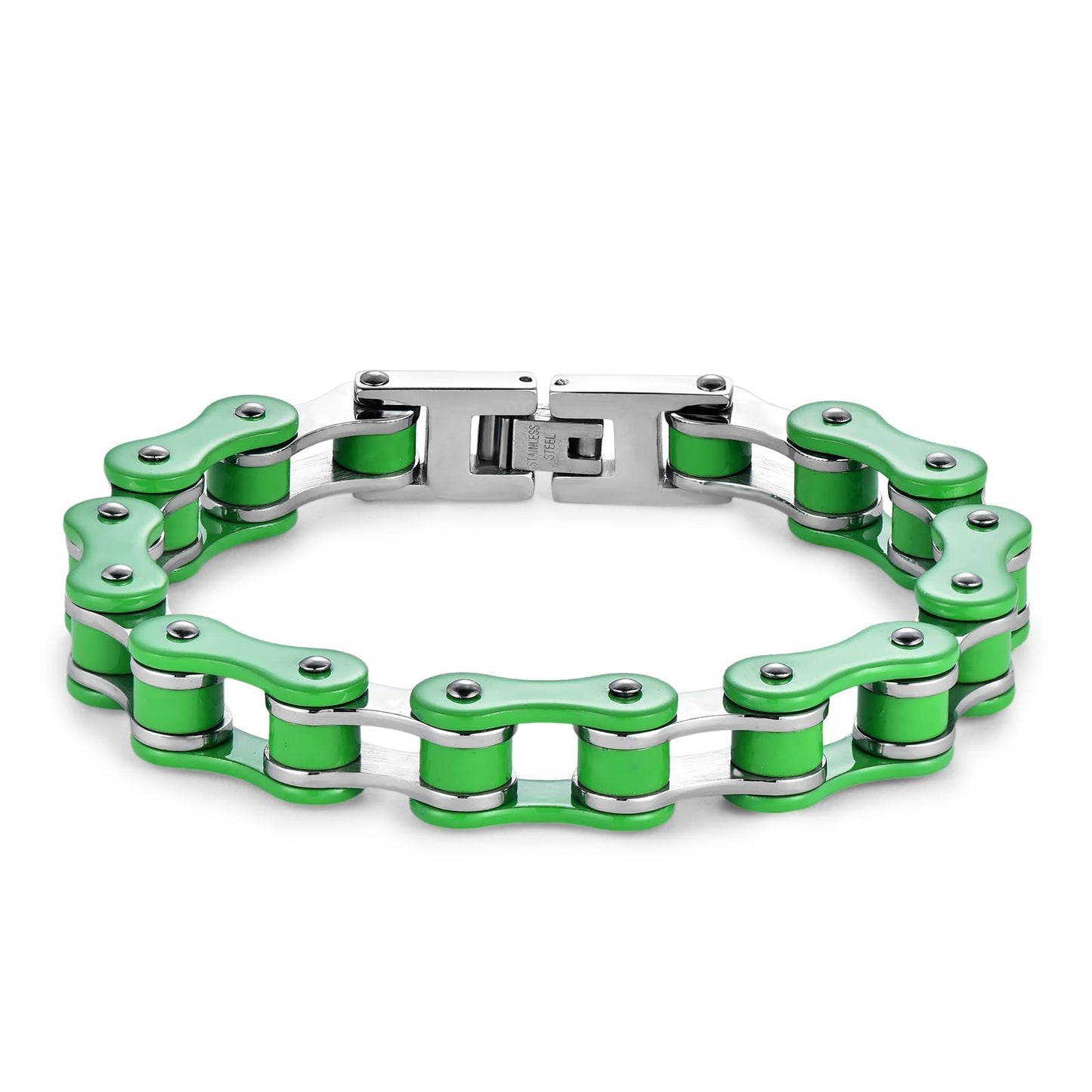 Bracelet à maillons en acier inoxydable pour homme pour la fête des pères