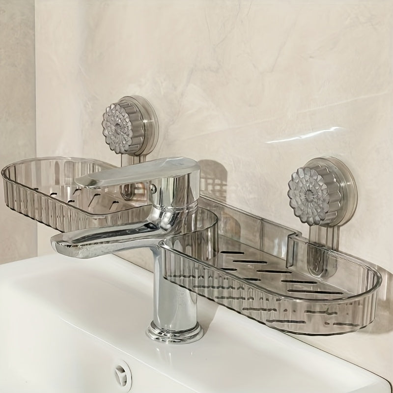 Un porte-accessoires haut de gamme pour robinet de lavabo, sans perçage