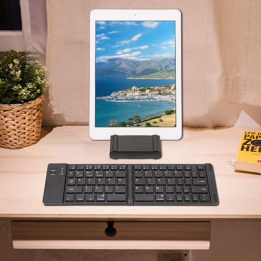 Clavier pliable Bluetooth en métal, mini clavier sans fil Bluetooth