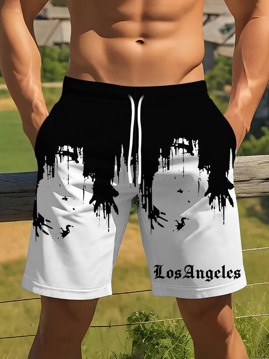 Shorts pour hommes - Noir et blanc haut de gamme, parfaits