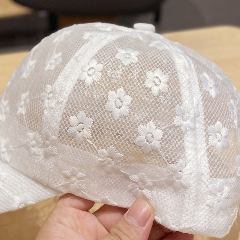 Women's Breathable Lace Baseball Cap - Sun Protection and Adjustable Fit For Women & Men - Topdecheztop.fr