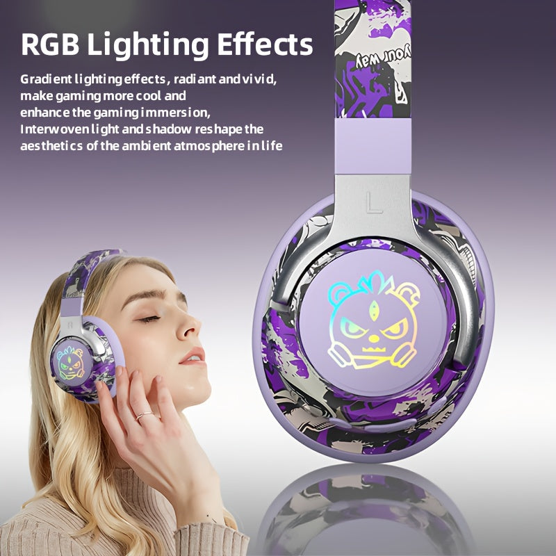 Casque audio circum-aural style graffiti