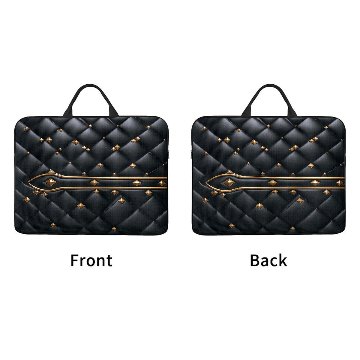 Sacoche pour ordinateur portable en cuir clouté compatible avec les ordinateurs portables de 13/14/15/16/17 pouces