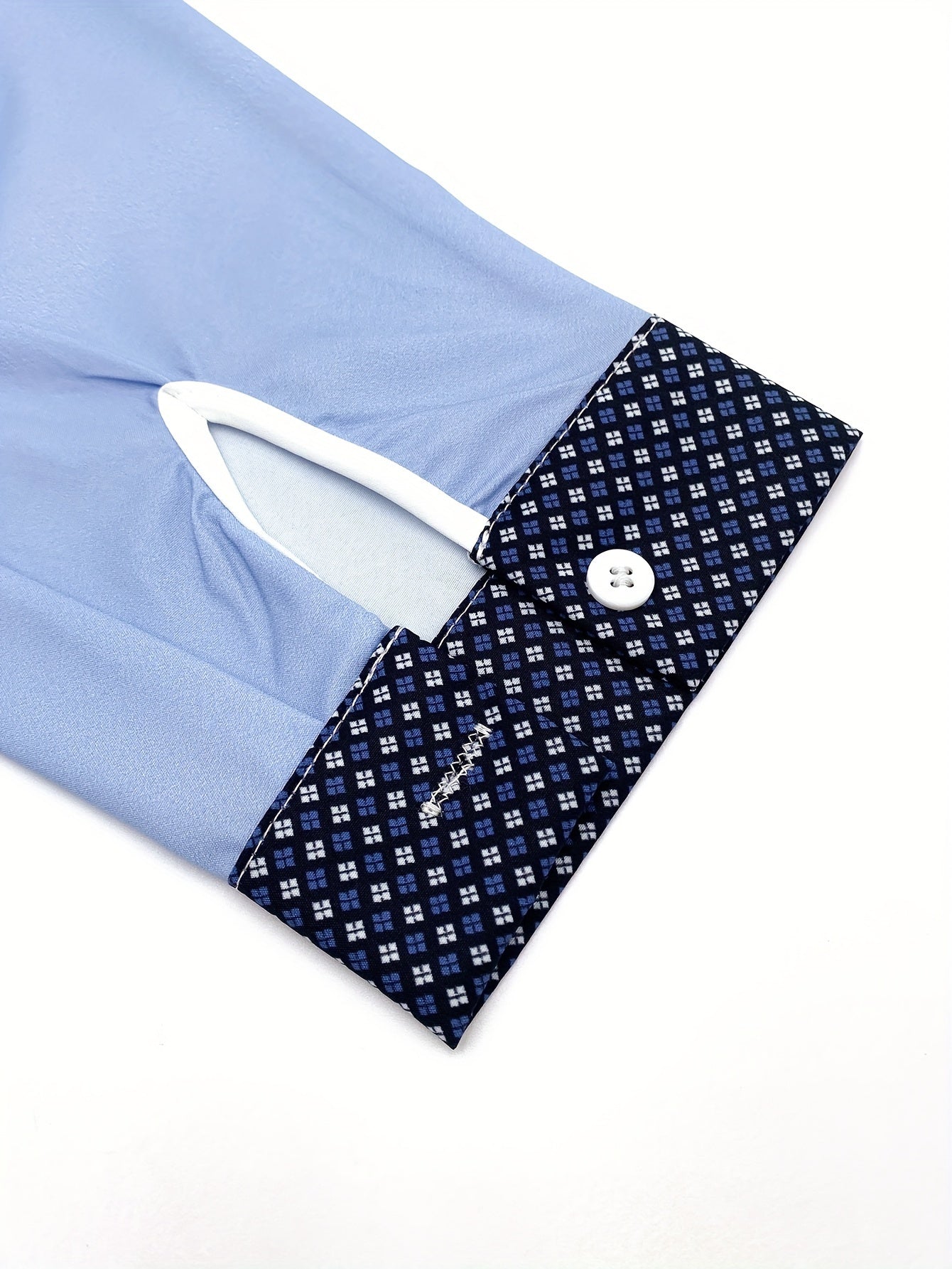 Chemise décontractée à manches longues pour homme, imprimée de rayures en maille - Boutonnée, en polyester, idéale pour les fêtes et les vacances