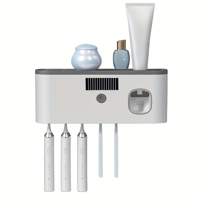 Porte-brosse à dents intelligent avec distributeur de dentifrice automatique