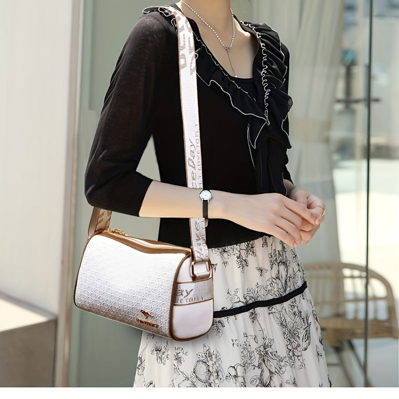 Sac bandoulière cylindrique tendance