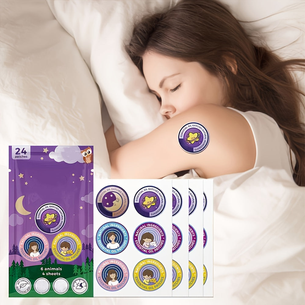 24 patchs de nuit au magnésium, parfum aux herbes, adaptés à tous les âges, faciles à utiliser