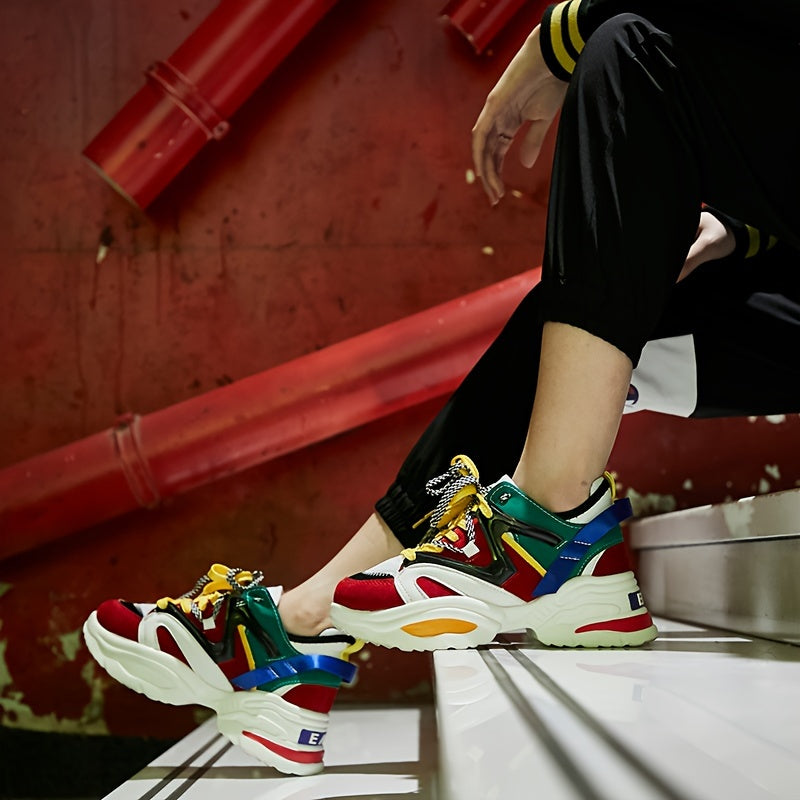 Baskets montantes tendance pour hommes - Chaussures décontractées polyvalentes