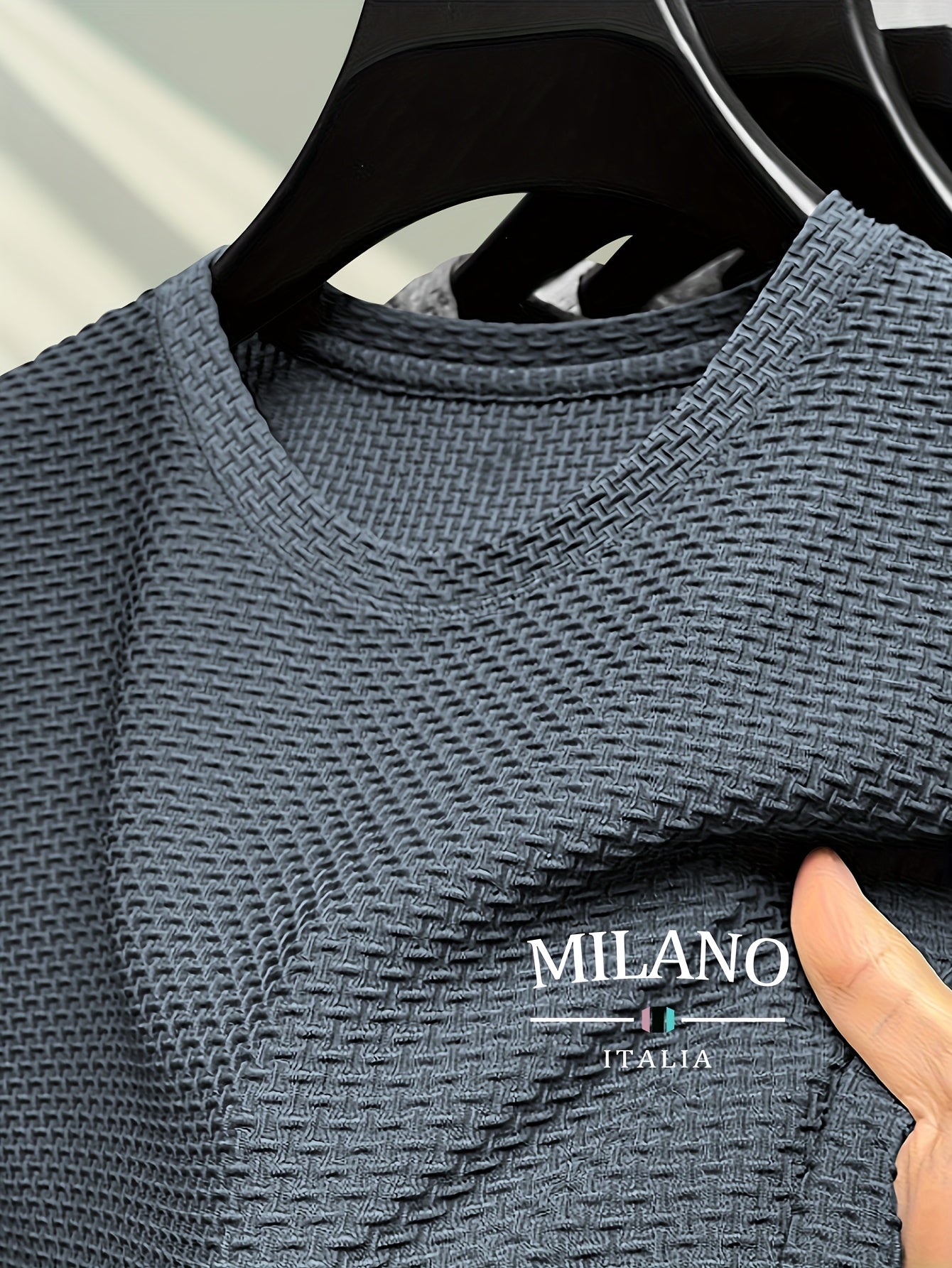 T-shirt à manches courtes et col ras du cou pour homme - Topdecheztop.fr