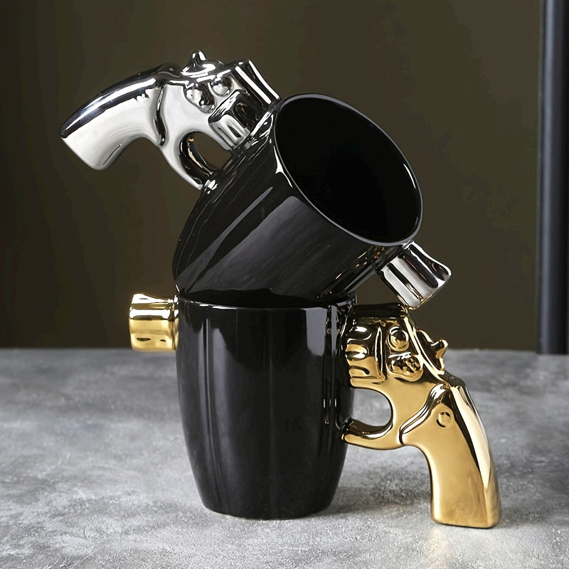 Mug en céramique à motif revolver (1 pièce)
