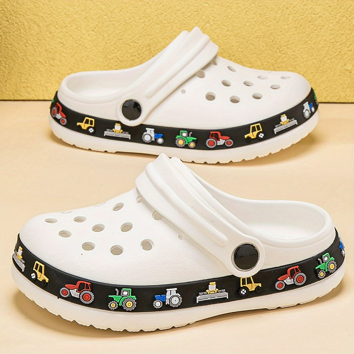 Bamenmeet Casual Cartoon Comfortable Clogs For Boys Girls, Breathable Lightweight Non-slip Clogs For Summer - Topdecheztop.fr