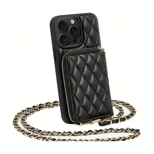 Etui de protection pour téléphone avec fermeture éclair en similicuir microfibre, IPHONE,SAMSUNG