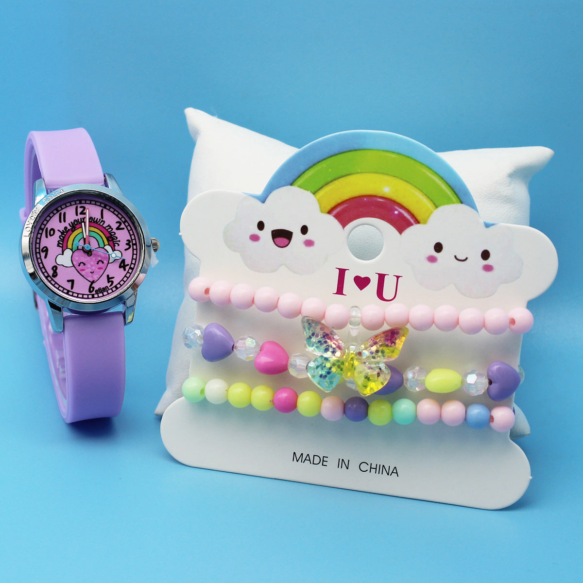 Ensemble de montre de dessin animé mignon pour enfants 11