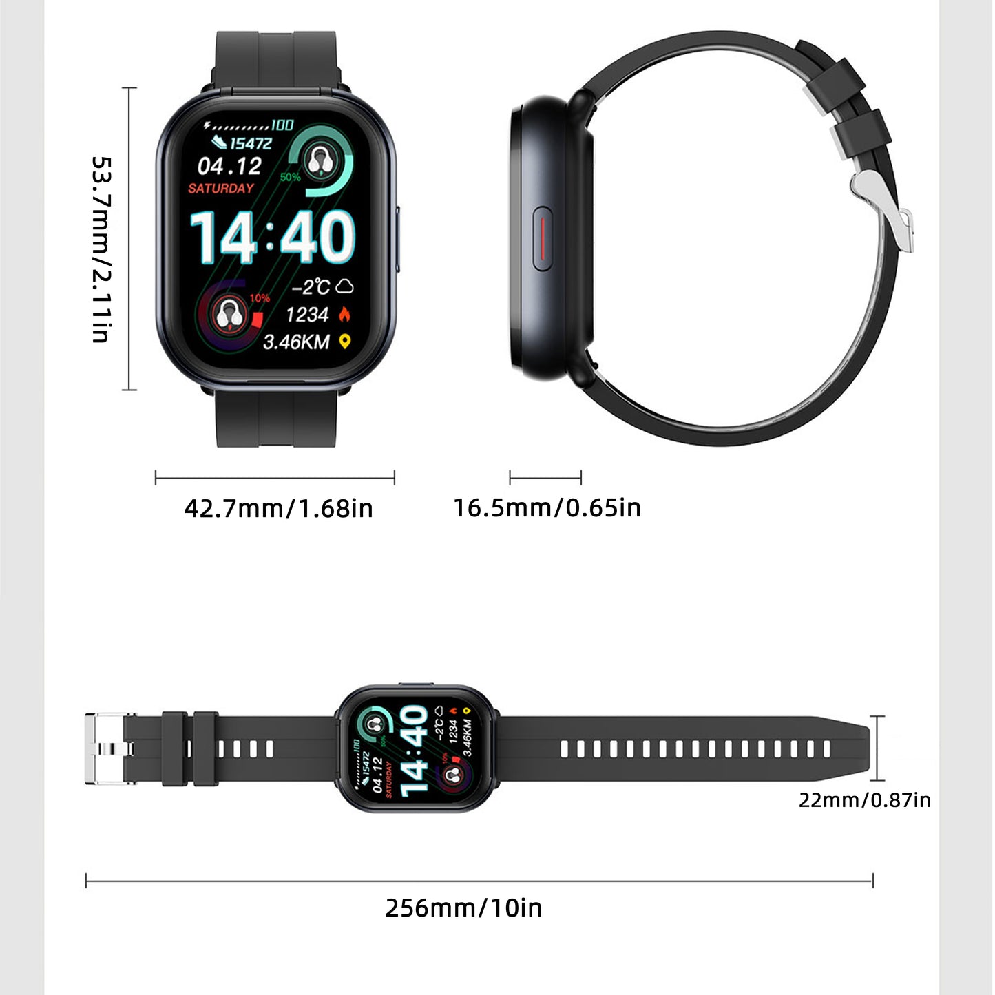 Montre connectée avec écouteurs à conduction osseuse