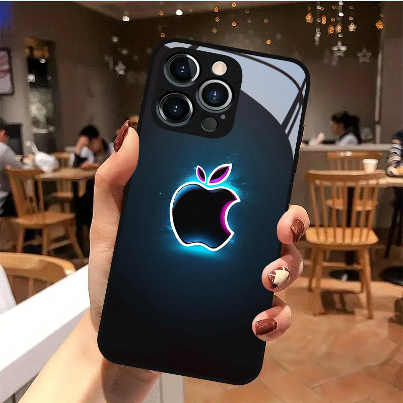 Coque de protection intégrale en verre de haute qualité avec motif , IPHONE