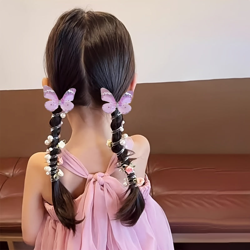 Lot de 2 bandeaux papillon en maille AYLHFO pour filles