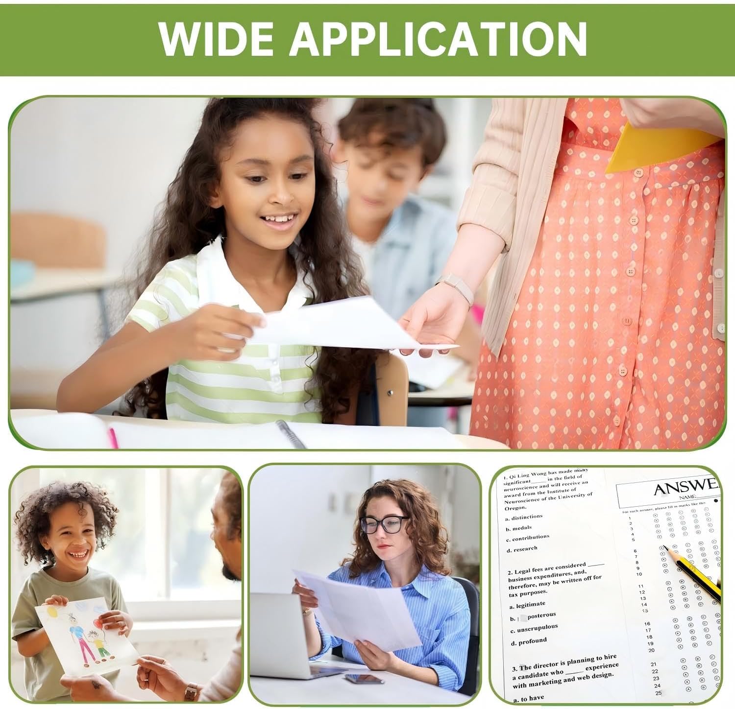 5 Rouleaux Papier Thermique A4, Papier Imprimante Thermique, Papier Thermique Blanc, Sans BPA, Séchage Rapide, pour Impression de Documents, Photos et Pages Web, 21cm x 6.2m, 21 Feuilles/Rouleau