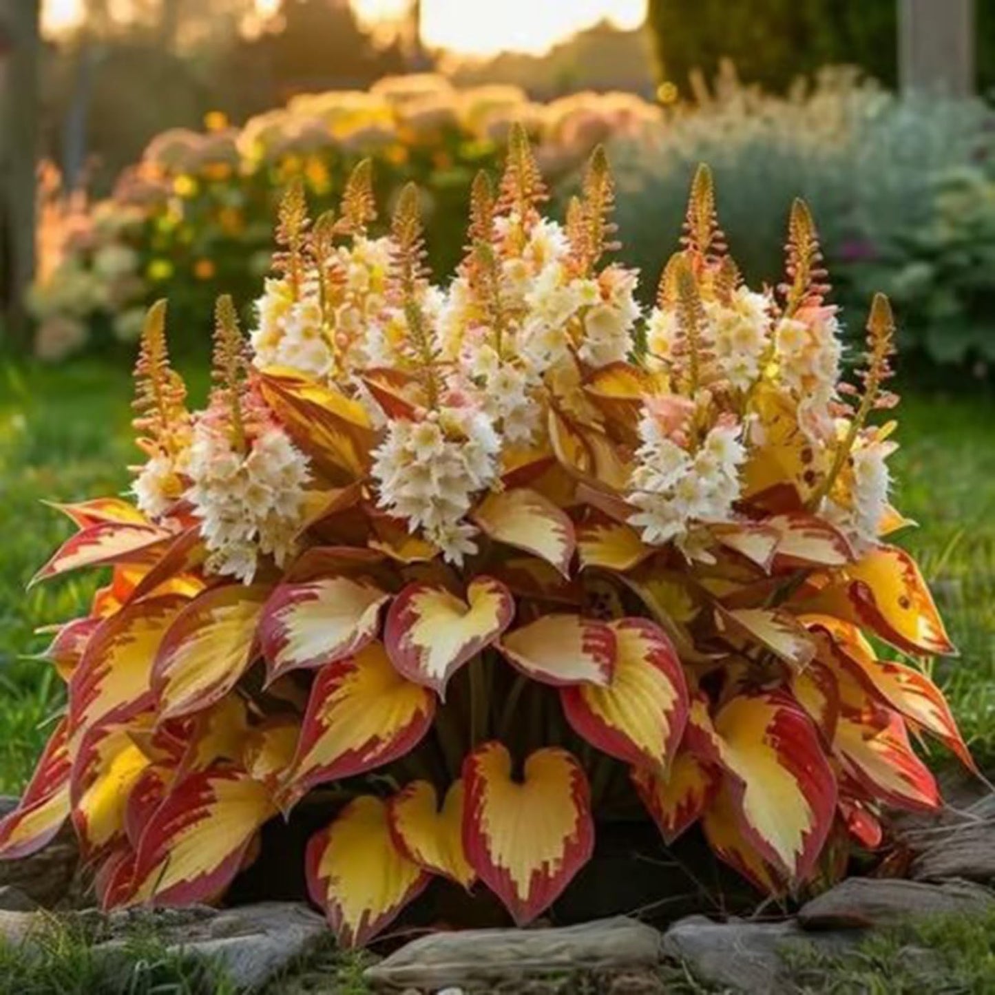 1000 pièces Graines de Hosta, Graines Fleurs à Semer, Graine a Planter, Graines de Fleurs pour Jardin et Balcon, Facile à Cultiver (A)