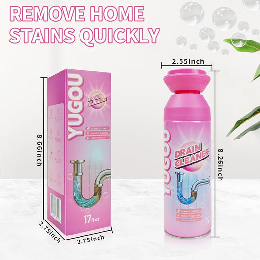 Nettoyeur de canalisations moussant, nettoyant et désodorisant pour éviers de cuisine, canalisations de douche, baignoires (1 pièce)